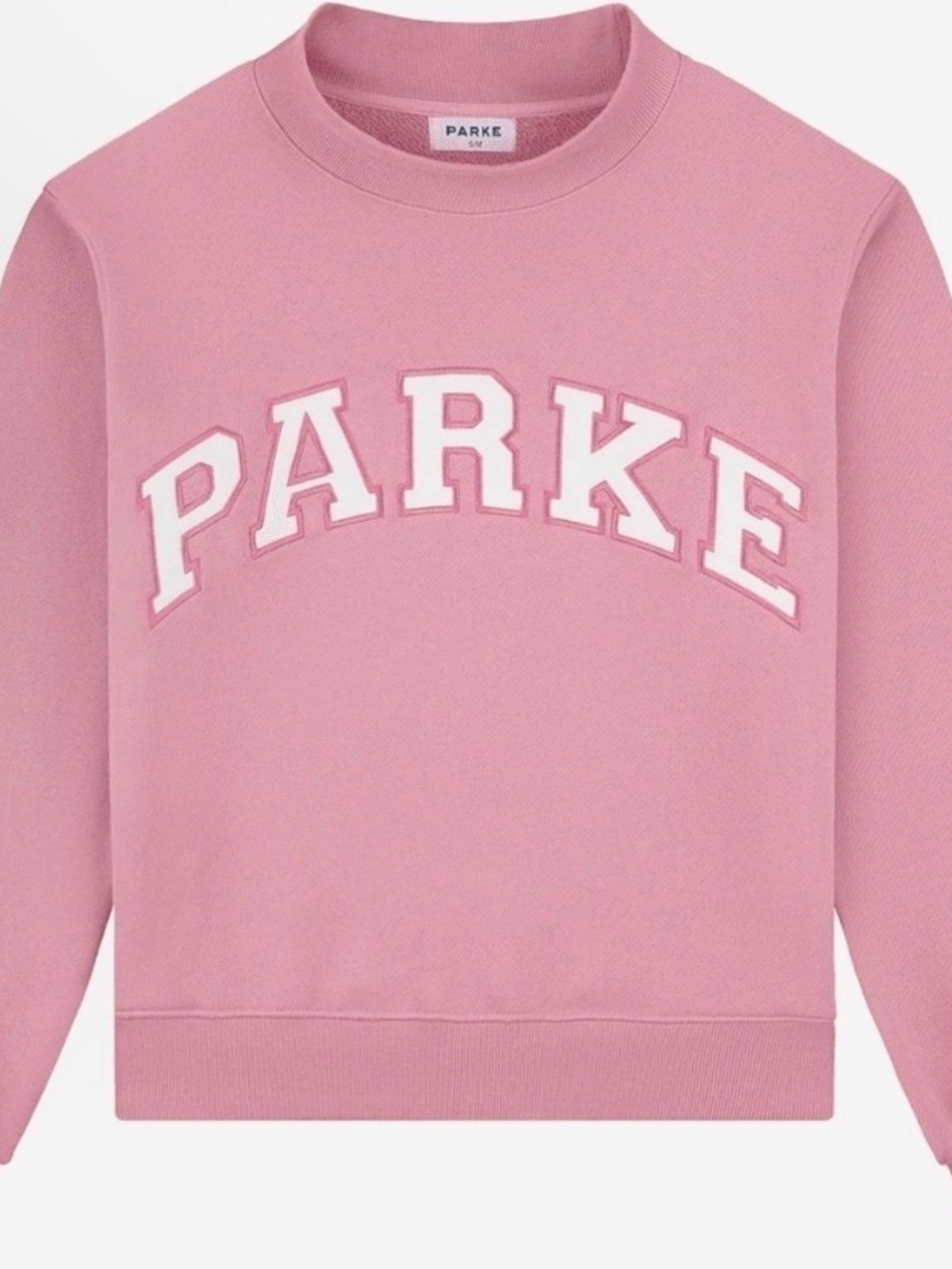 Parke Women's Pink Logo Crew Sweatshirt